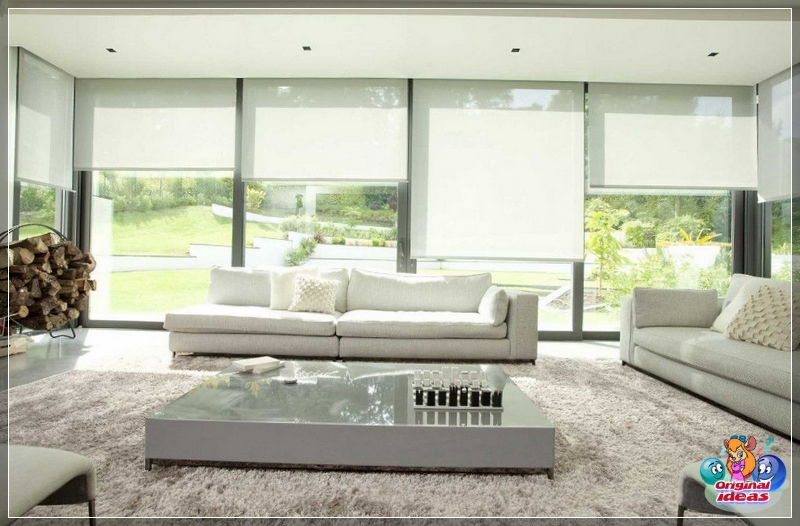 Protecting from direct sunlight, roller blinds will not darken the room