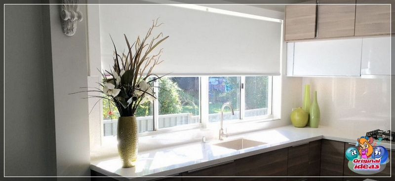 Roller blinds - a good choice for the kitchen