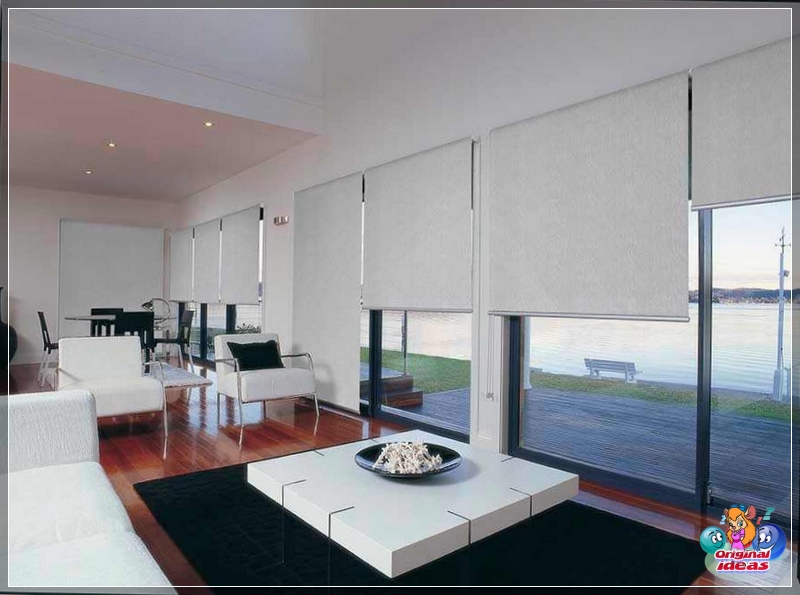 Light colored curtains work well for bedrooms and lounges