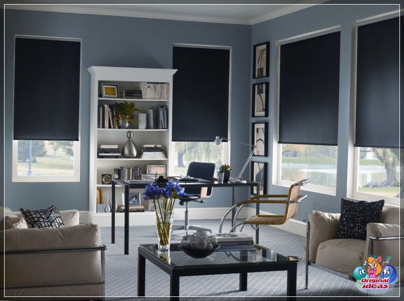 Roller blinds complement the look of the room