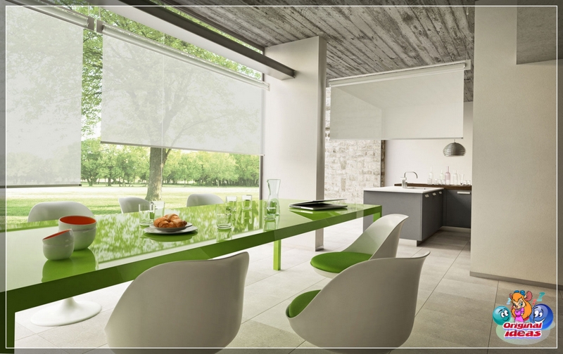 Thanks to the different types of fastening, roller blinds can be used most advantageously