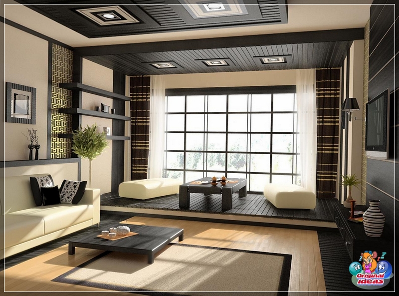 Wohnzimmer im japanischen Stil