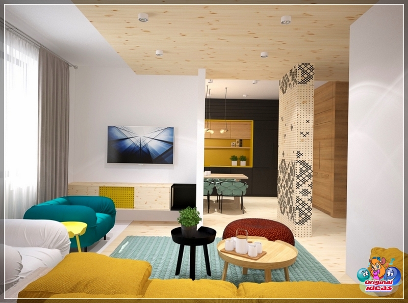 Wohnzimmer im Ethno-Stil