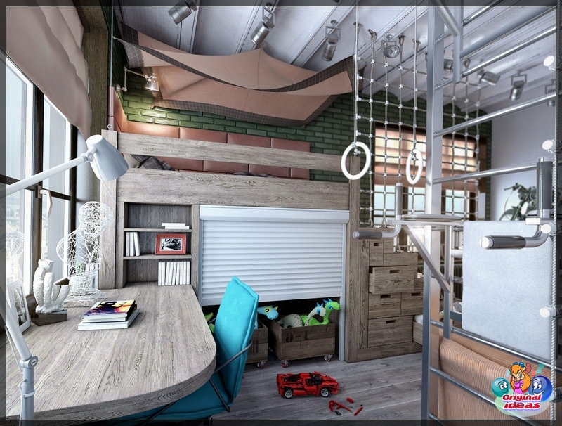 Zdjęcie wnętrza przedszkola w stylu loft Zdjęcie wnętrza przedszkola w stylu loft
