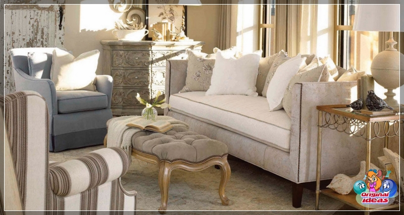 room For a Provence style room, it is better to choose furniture with upholstery in pastel colors