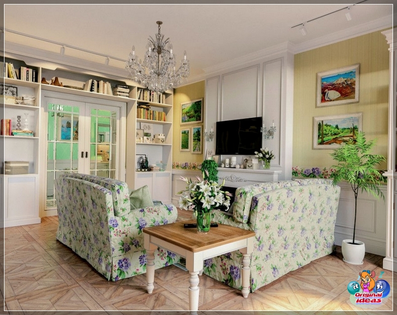 room The Provence style living room will become a place where you want to return