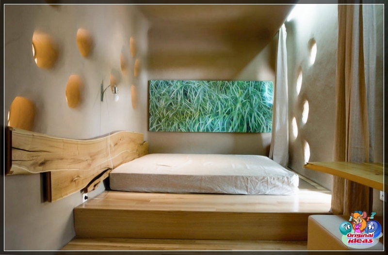 Schlafzimmer im Öko-Stil