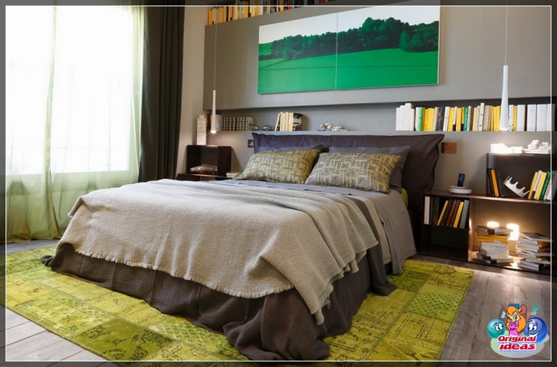 Öko-Schlafzimmer auf dem Foto