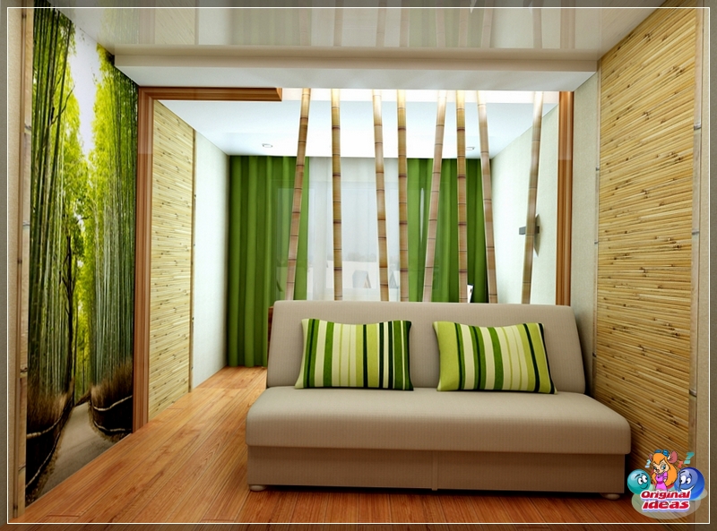 Öko-Stil im Inneren des Zimmers