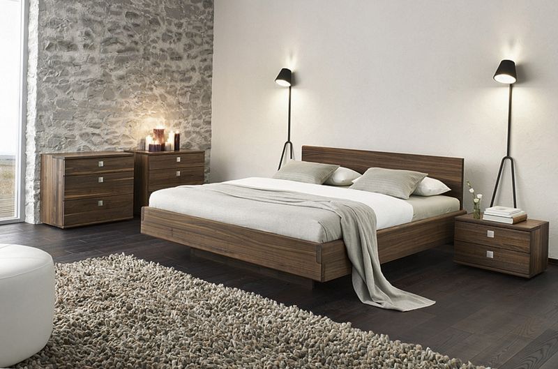 Merkmale des Designs des Schlafzimmers im Öko-Stil