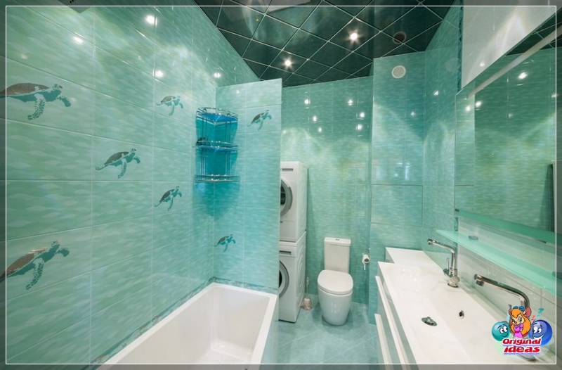 baño Las losas de espejo son una excelente opción para baños pequeños
