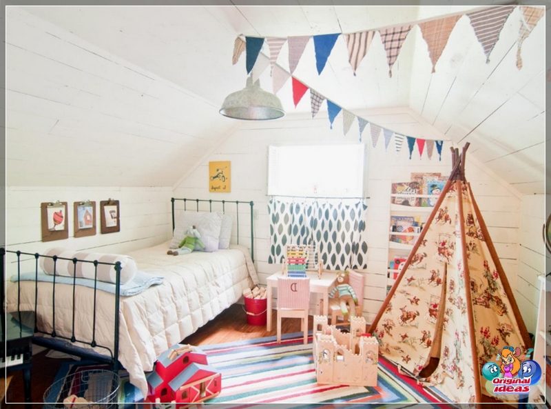 Według Feng Shui kolor ścian pokoju dziecięcego jest lepszy niż jasny i spokojny