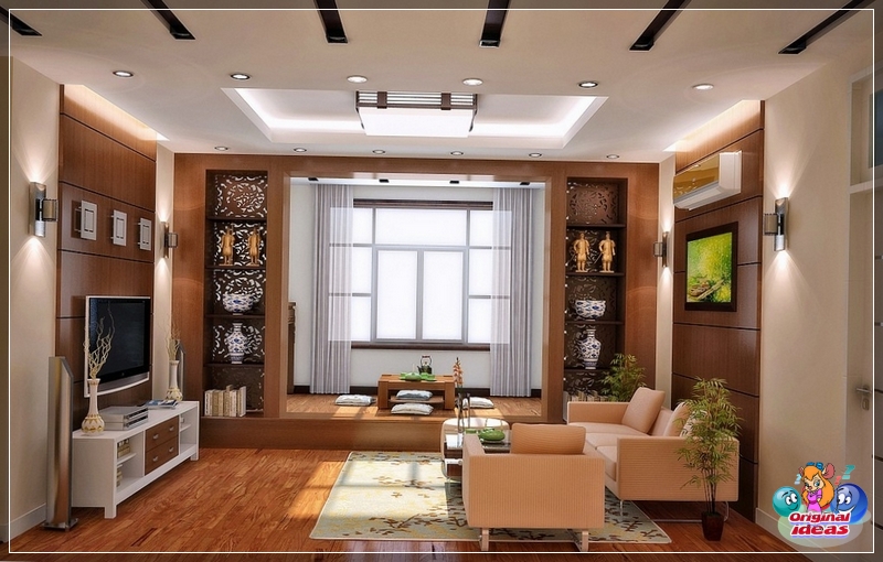 room Chinese-style interiors are often designed according to Feng Shui rules