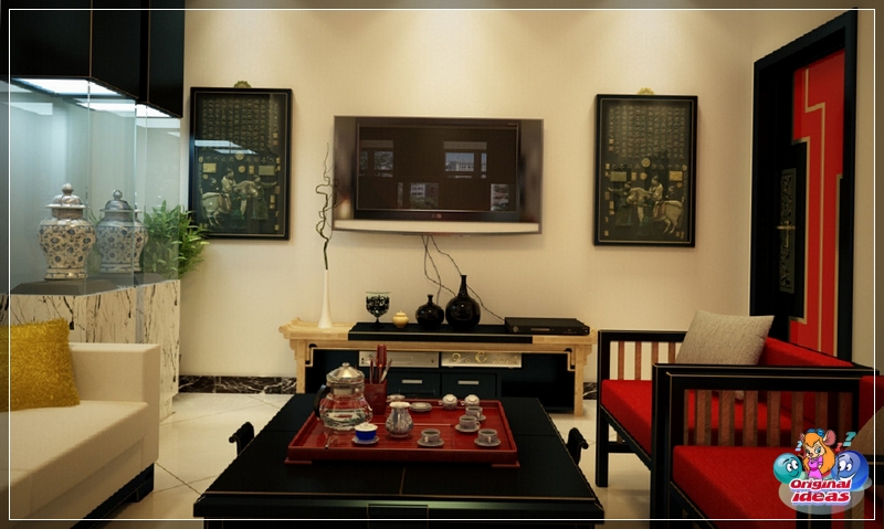 room The color palette can be supplemented with red, but there should be very little of it
