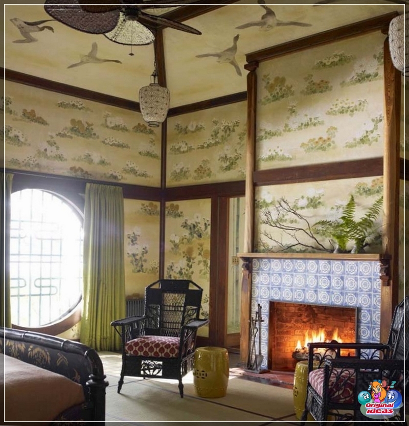room Traditional Chinese-themed paper wallpaper is one of the wall decoration options