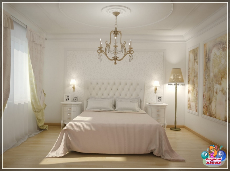 Sypialnia w jasnych kolorach Sypialnia w jasnych kolorach