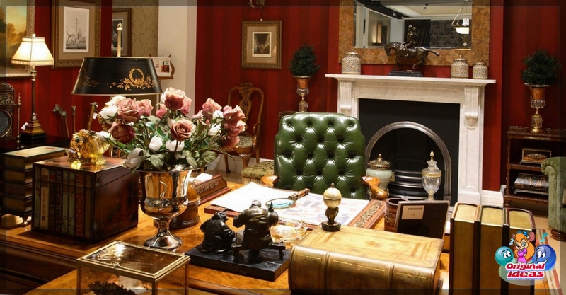 Akcesoria w biurze w stylu angielskim