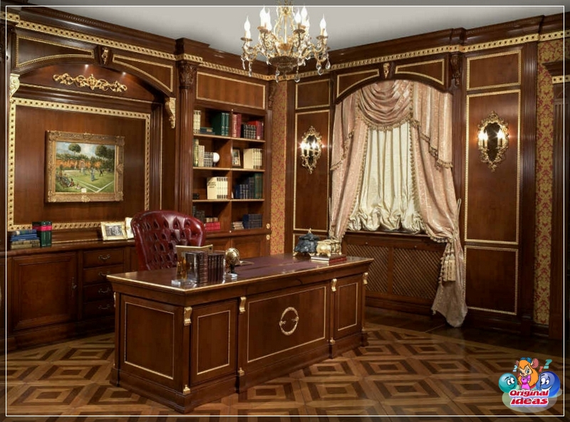 Biurko do pracy w biurze w stylu angielskim