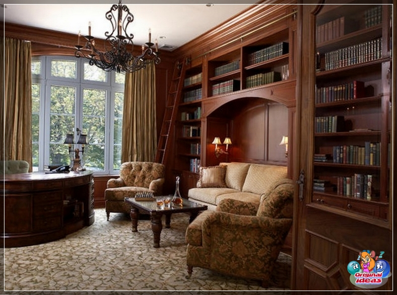 Meble w biurze w stylu angielskim