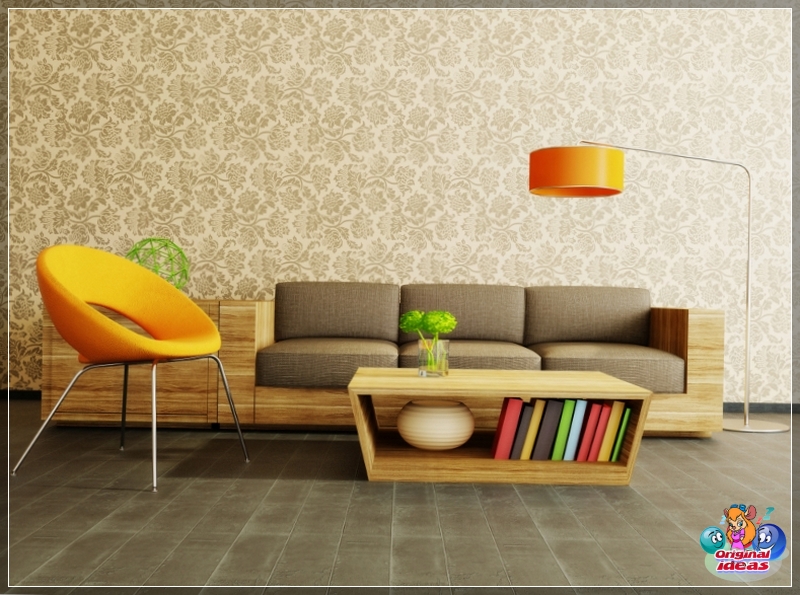 sala Colores brillantes con estilo