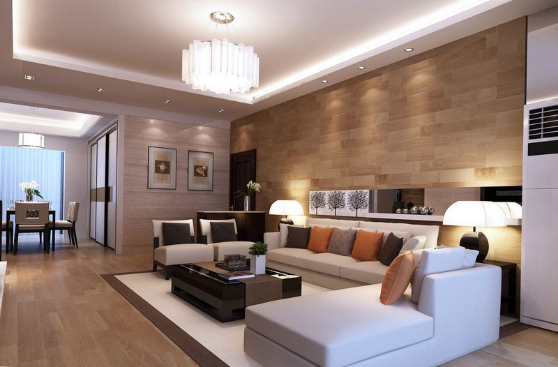 Lighting in the living room in modern style Lighting in the living room in modern style