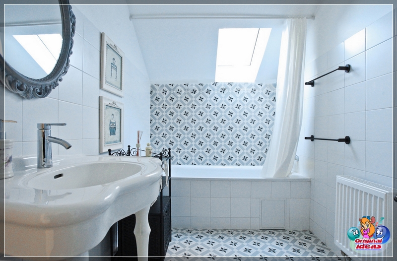 Interior de baño de estilo chino acogedor Interior de baño de estilo chino acogedor