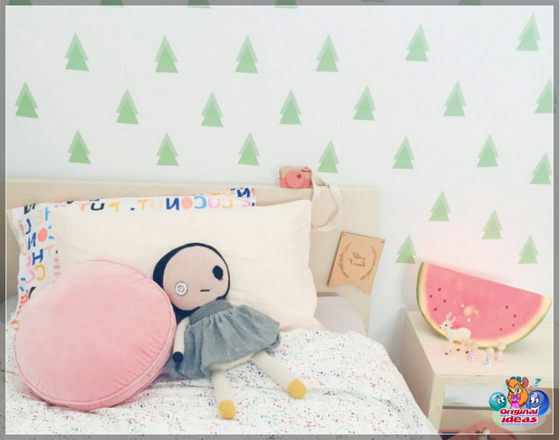 Tapeta w stylu skandynawskim ma bardzo prosty nadruk