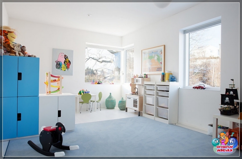 Sufit we wnętrzach skandynawskich jest zawsze biały