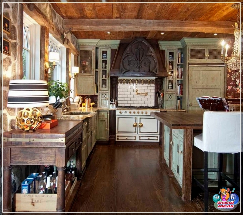 Disposición conveniente de muebles en la cocina