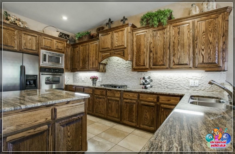 Larga puesta en la cocina