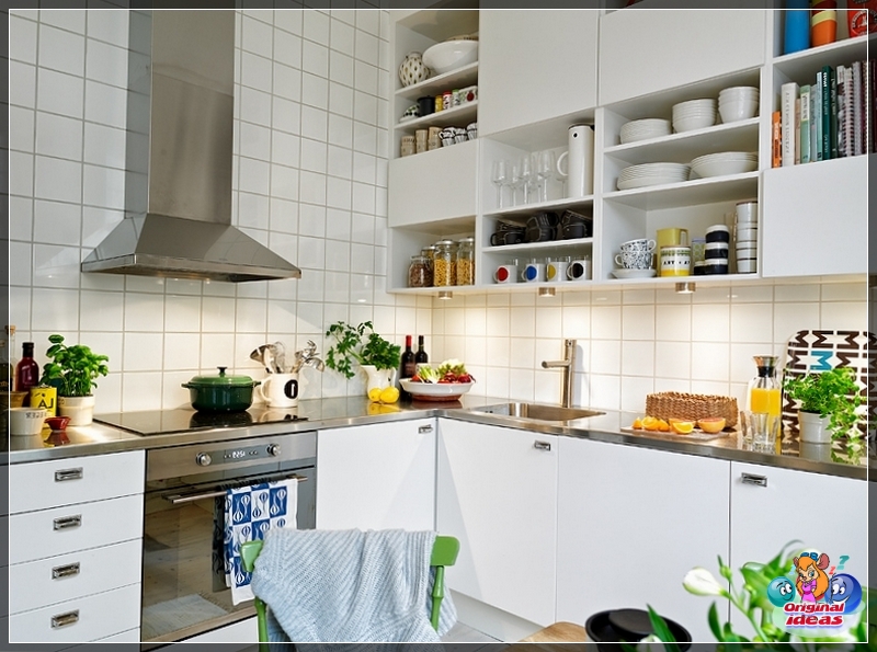 küche Der skandinavische Stil kombiniert die Designmerkmale von Schweden, Norwegen, Island und Finnland