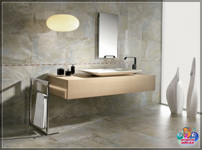 bathroom Wall-mounted sink pictured