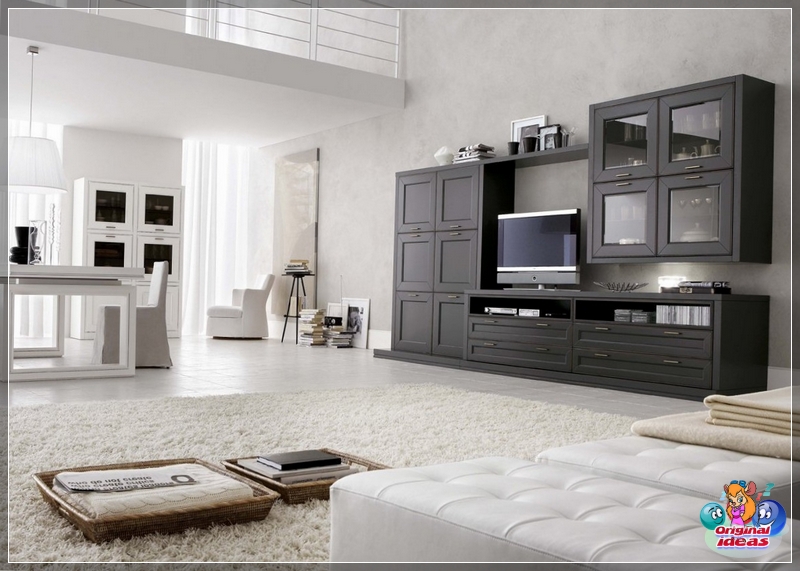 furniture Black and white version of the living room
