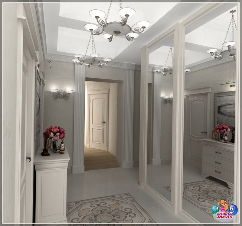 pasillo Espejos en el interior de estilo provenzal