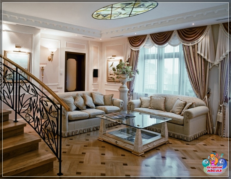 Wohnzimmer Parkett auf dem Wohnzimmerboden
