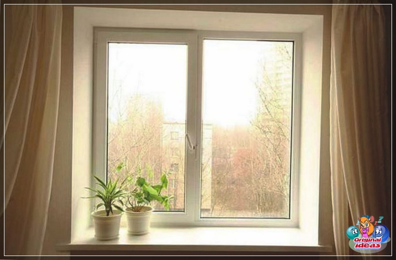 replacement Standard window of an apartment building