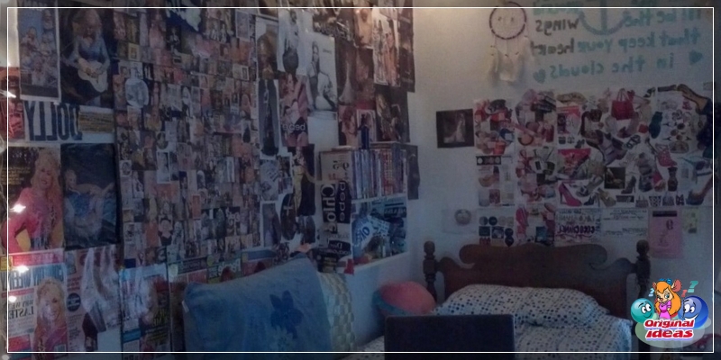 Dekoracja ścienna ze zdjęciami we wnętrzu przełącznika w stylu dziecka