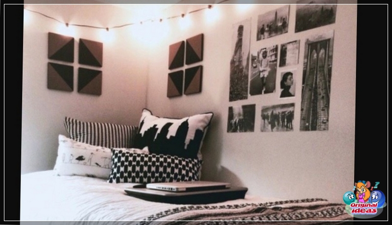 Szklanka Garland w pokoju nastolatka