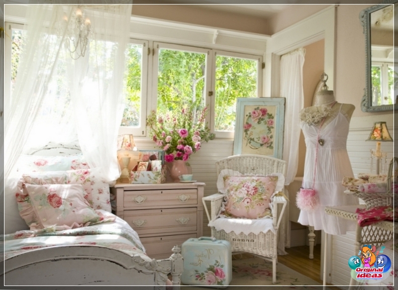 Schlafzimmer Schäbiges Weiß