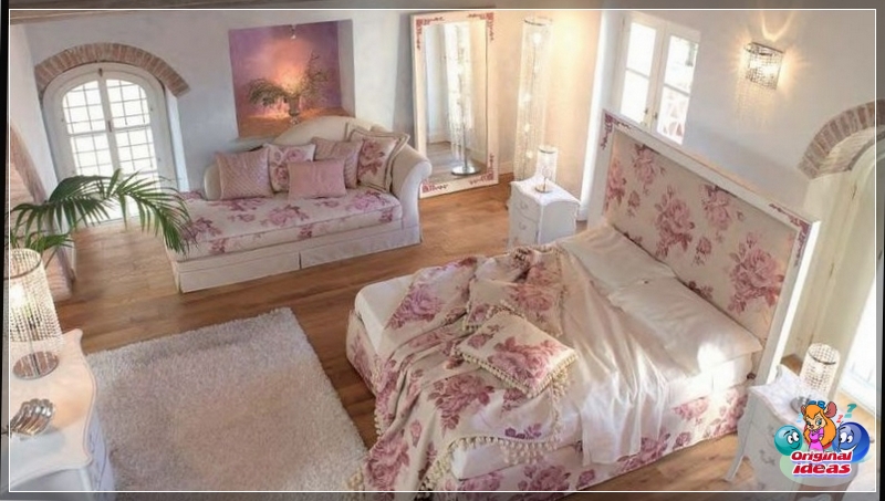 Schlafzimmer Blick von oben auf das Schlafzimmer