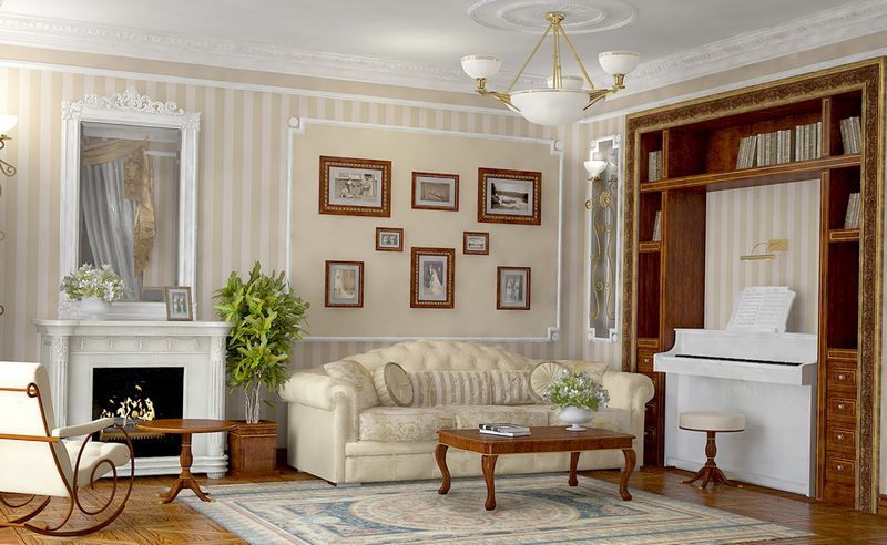 Interieur Englischer Stil im Inneren der Wohnung
