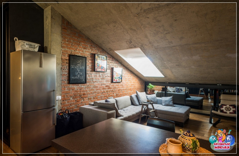design Loft style attic bedroom design