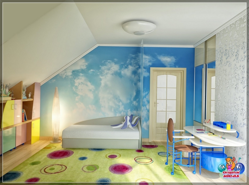 design Children's room in the attic