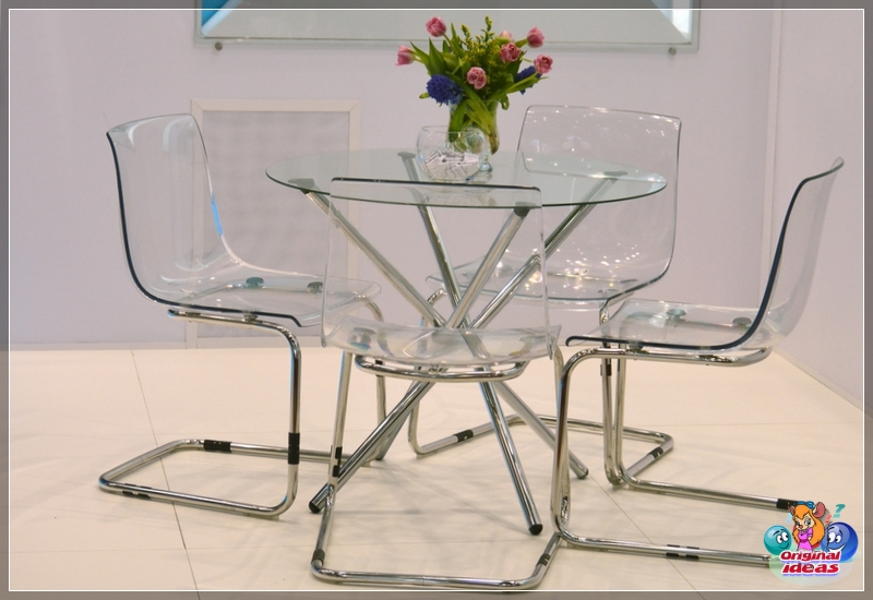 design Transparent furniture visually enlarges the space