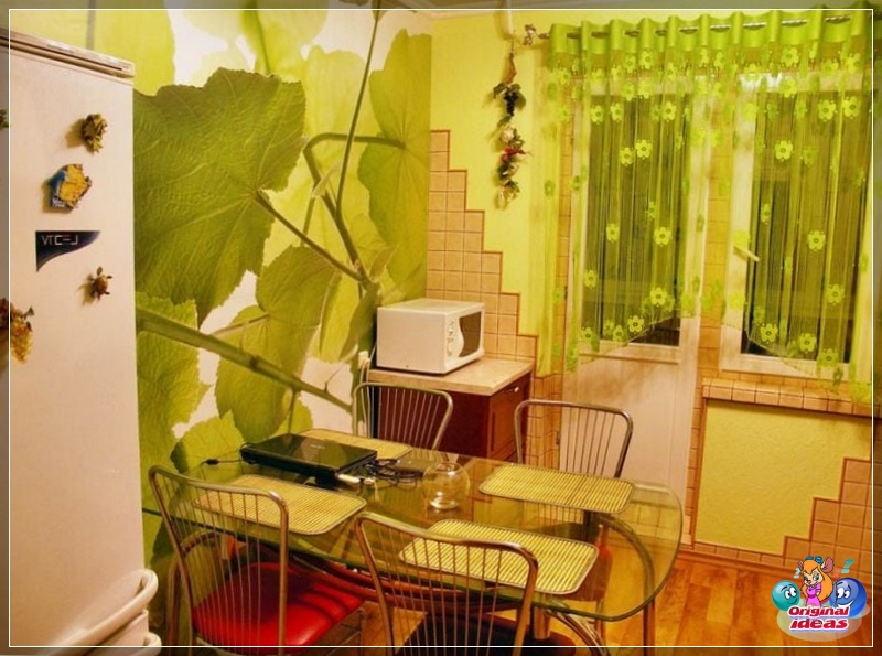 Tüll im Inneren der Küche