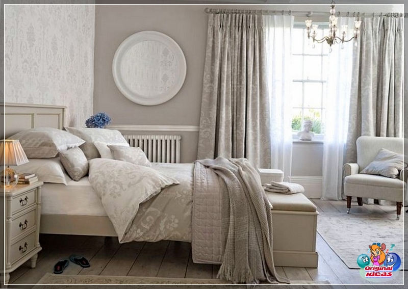 Lichtvorhänge im Schlafzimmer