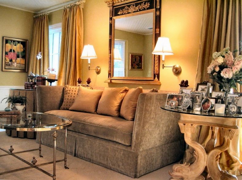 Cozy living room in the empire style Cozy living room in the empire style
