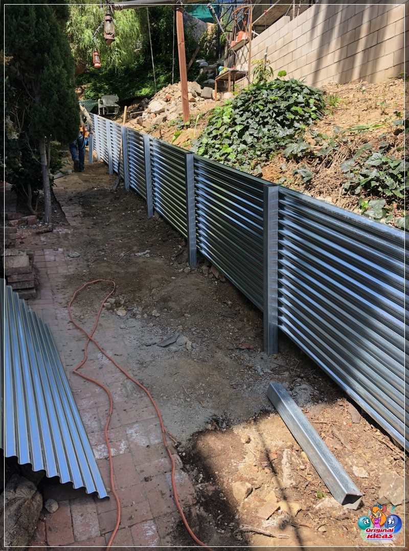 Ocynkowana ściana oporowa