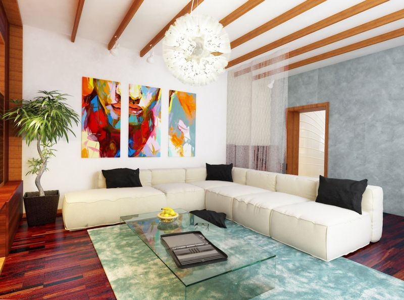 Design Eco-Interieur der Wohnung