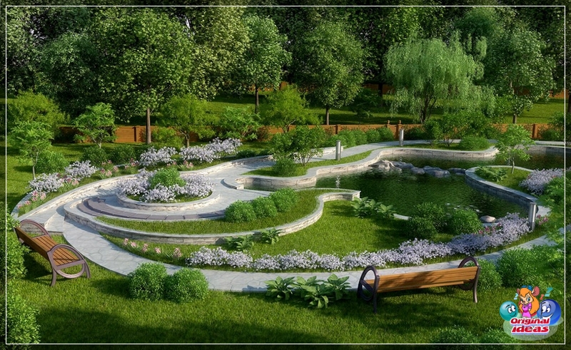 landscape Design elements in English style